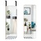 39.5 x 11 Inch Wall Mounted Over the Door Bamboo Frame Frameless Mirror